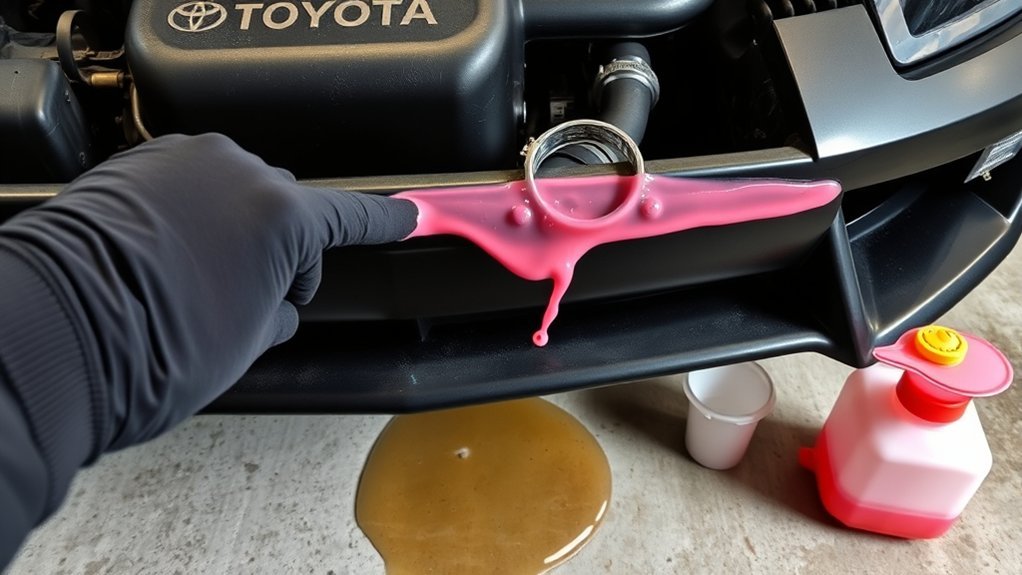 signs of coolant leak