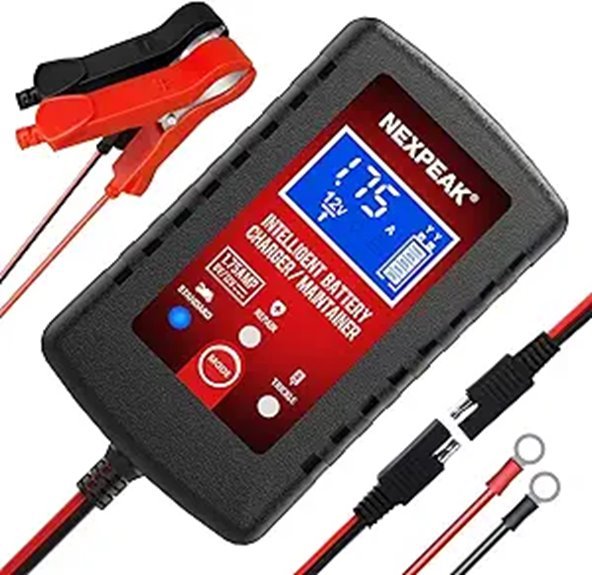 1.75-Amp Smart Car Battery Charger and Maintainer