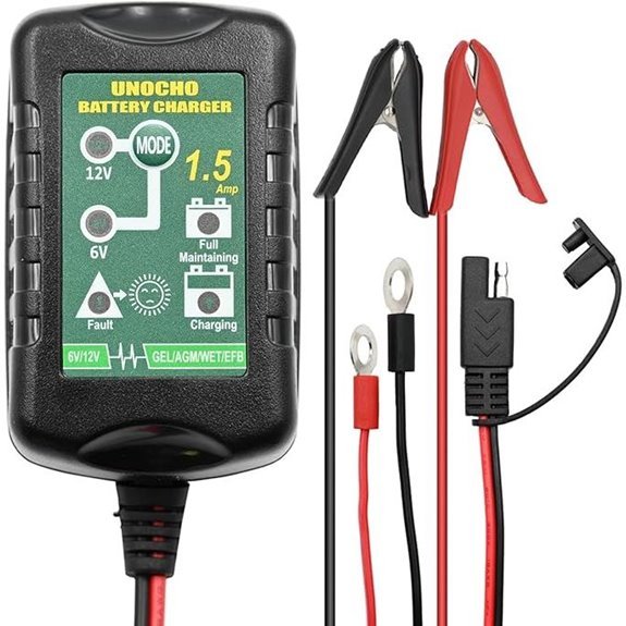 Automatic 6V 12V Battery Charger and Maintainer