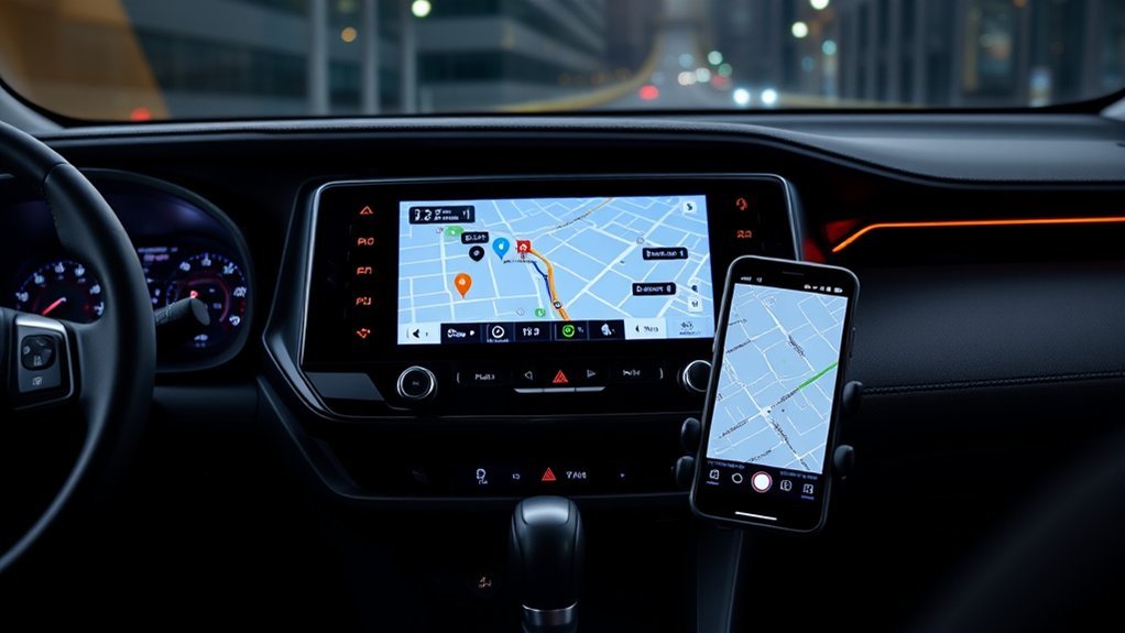 smartphone connection for navigation