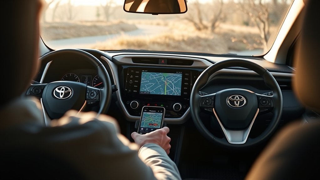 smartphone navigation for rav4