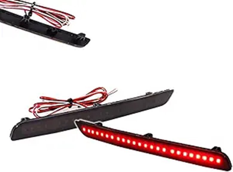ADIIL Smoked Lens LED Rear Fog Light Reflectors