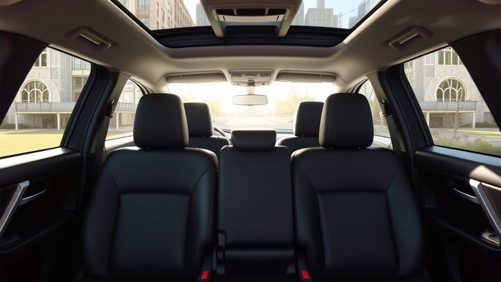 spacious back seat comfort
