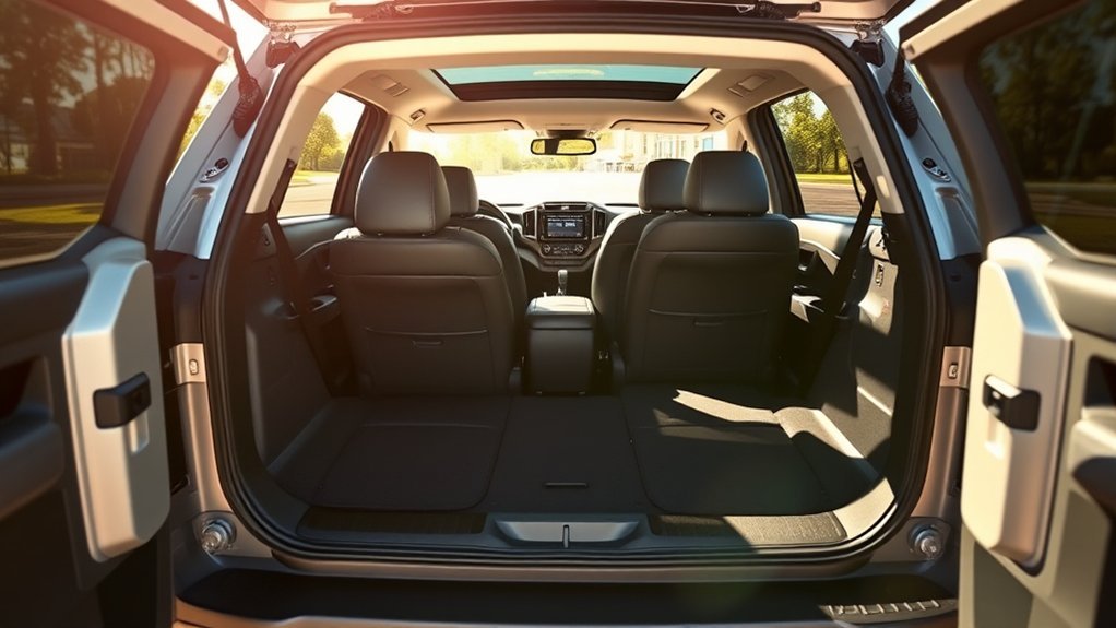 spacious five passenger capacity