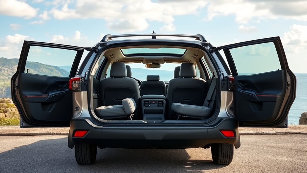 spacious five passenger compact suv