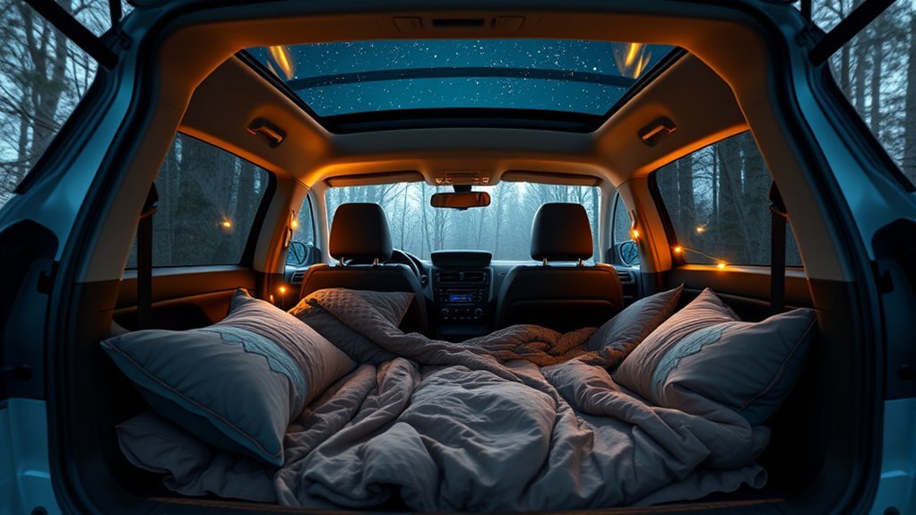 spacious interior for camping