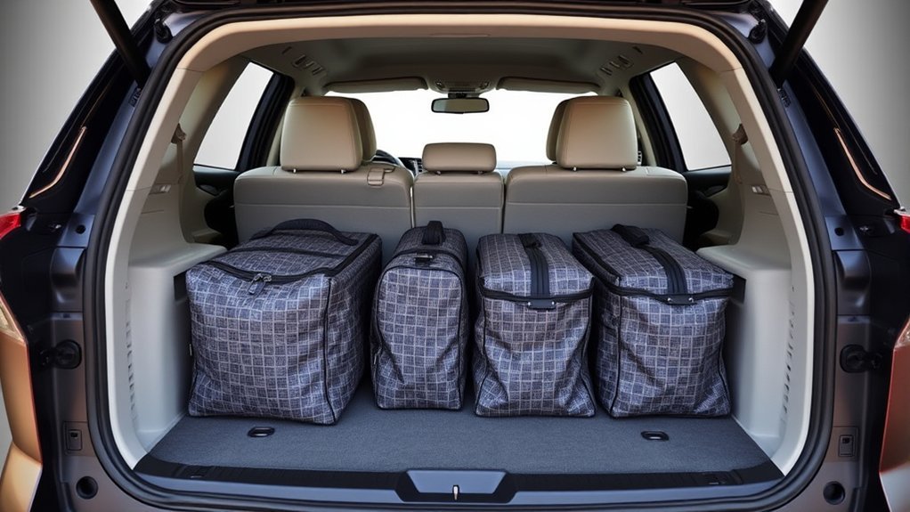 spacious luggage capacity available