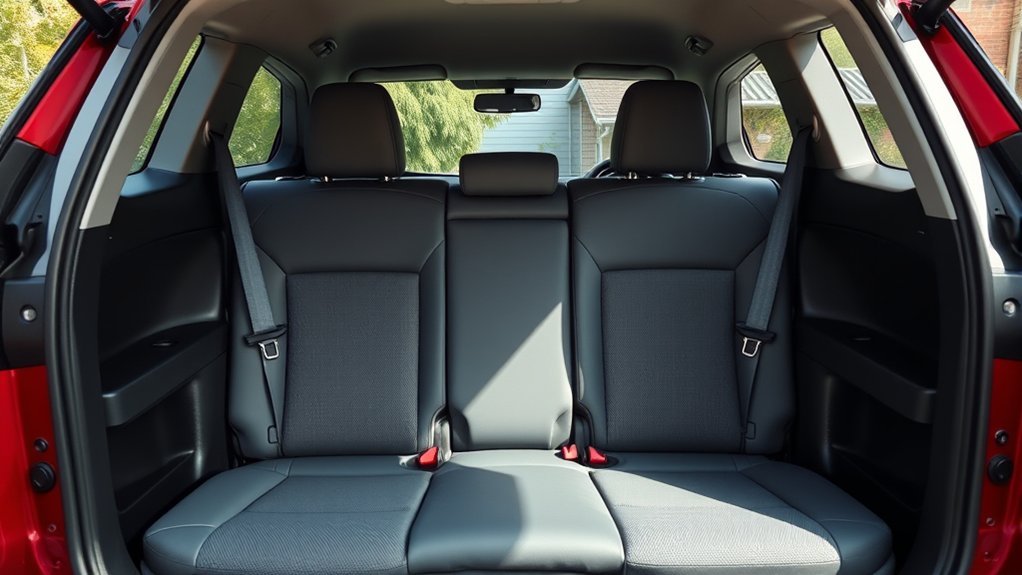 spacious rav4 backseat dimensions