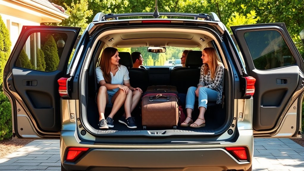 spacious seating for five