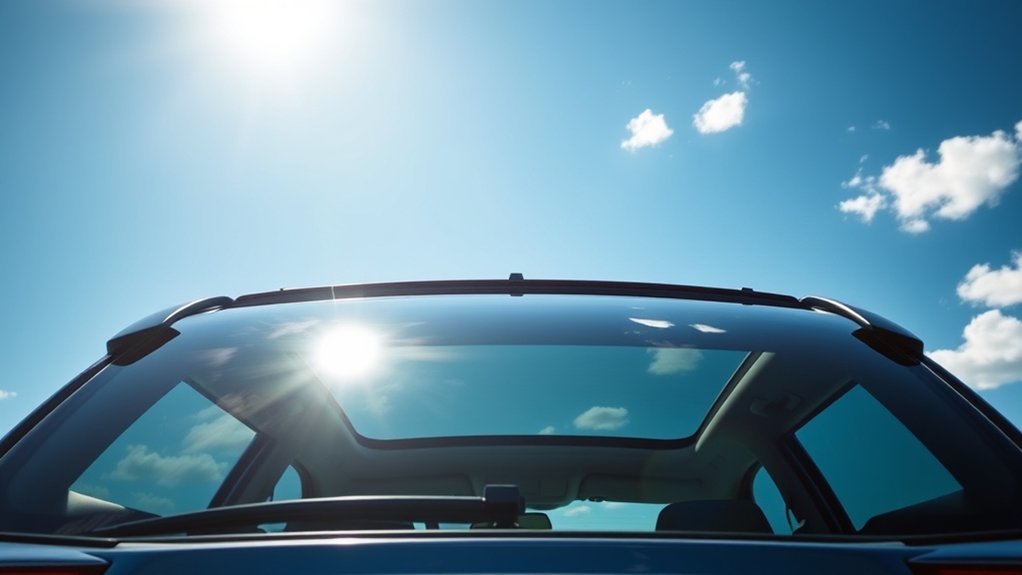 spacious sunroof enhances experience