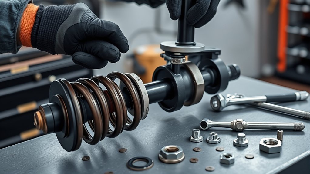 strut reassembly step instructions