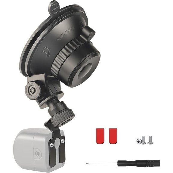 Universal Suction Cup Rear Dash/Backup Camera Mount