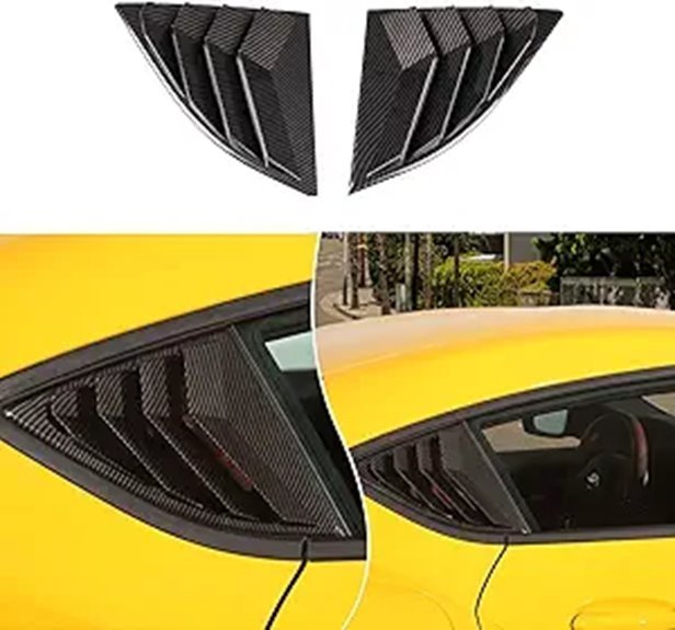 Toyota Supra GR A90 A91 MK5 Rear Window Louvers