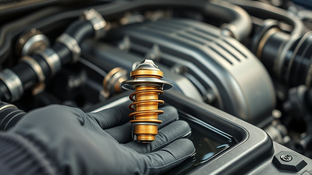 thermostat regulates engine temperature