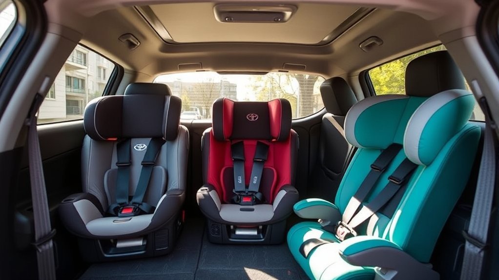 three car seats fit