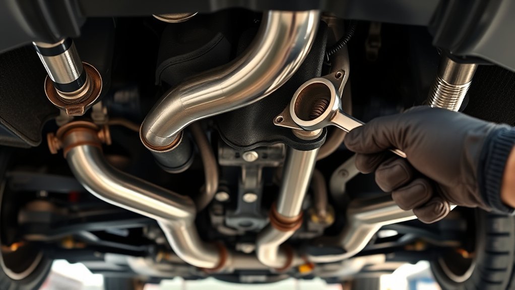 tighten exhaust system bolts