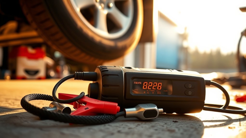 tire inflator and jump starter