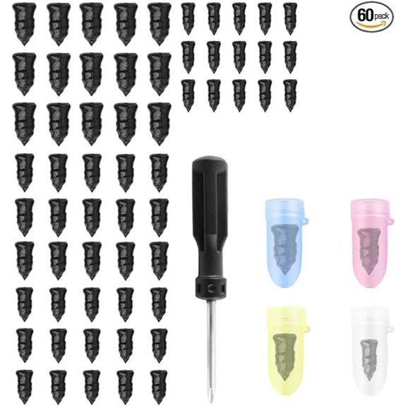 60PCS Screw in Tire Plugs Kit with Screwdriver
