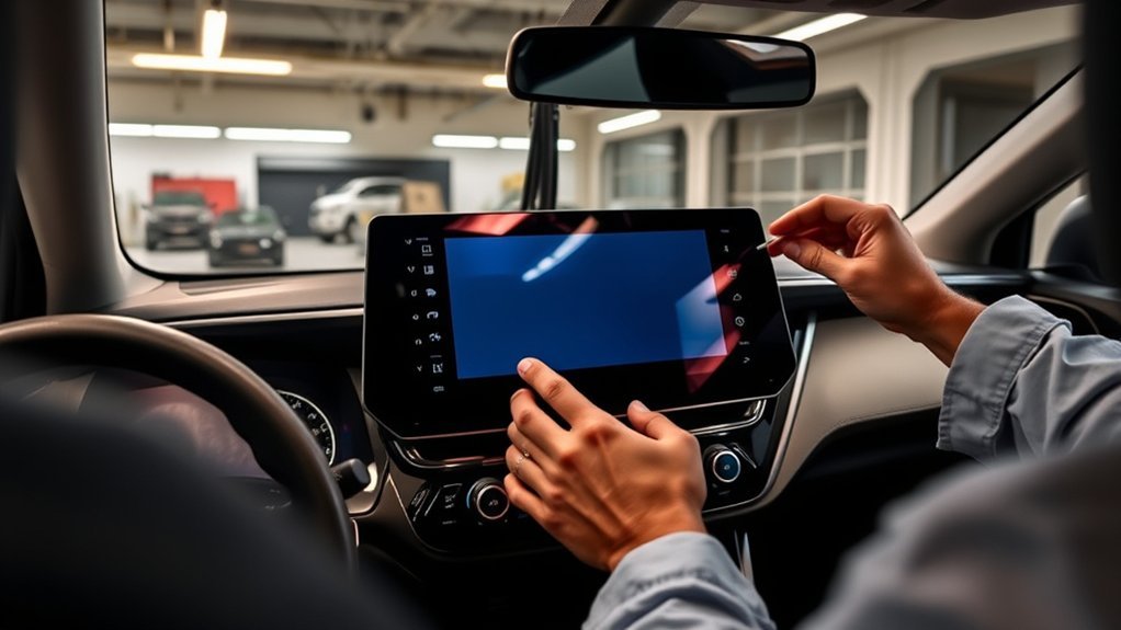 touch screen installation process