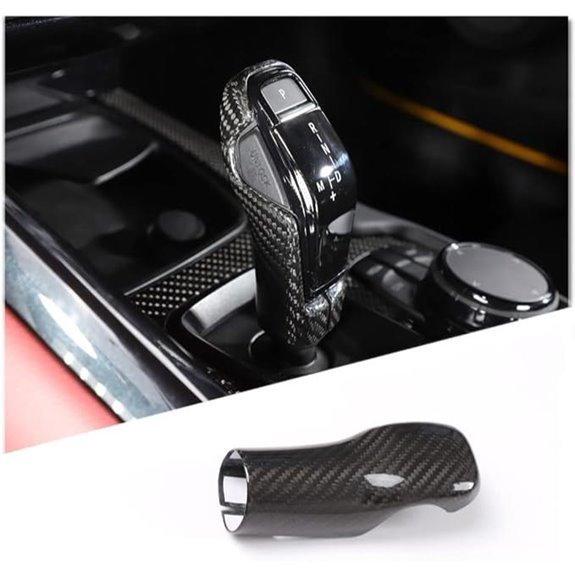 Real Carbon Fiber Gear Shifter Head Cover for Toyota