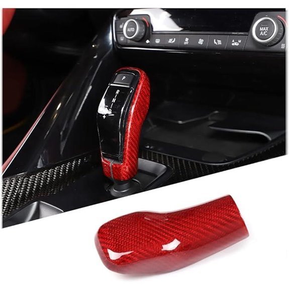 Real Carbon Fiber Gear Shifter Head Cover for Toyota