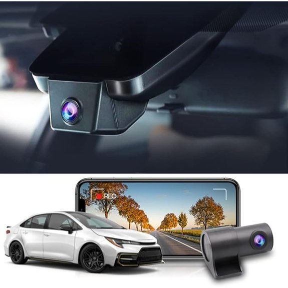 Fitcamx Front 4K Rear 1080P Dash Cam for Toyota Corolla