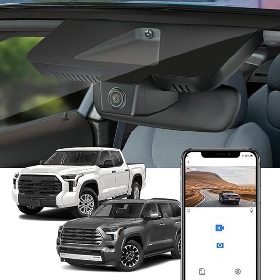 Fitcamx 4K Dash Cam for Toyota Tundra & Sequoia