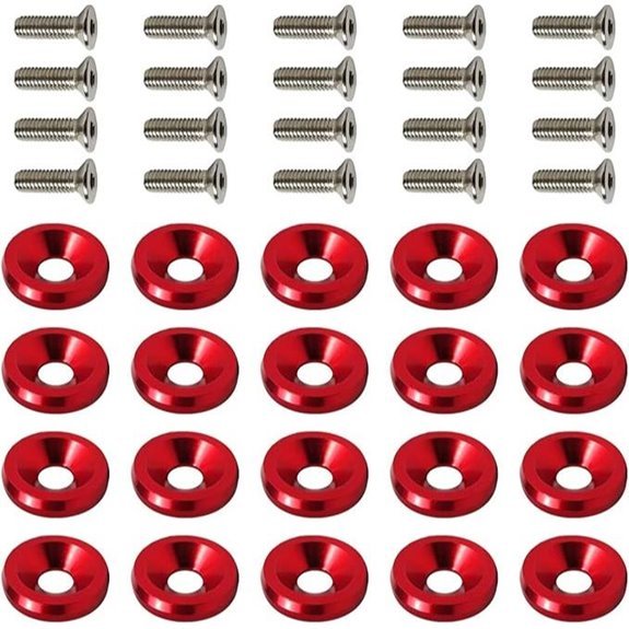 20Pcs M6 Fender Bumper Washer Bolt Kit for Toyota