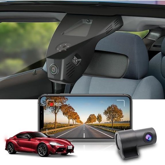 Fitcamx 4K+1080P Dash Cam for Toyota GR Supra