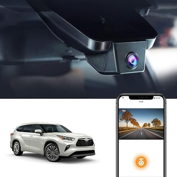 Fitcamx 4K Dash Cam for Toyota Highlander