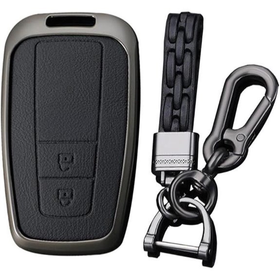 Smart Key Fob Cover with Keychain for Toyota