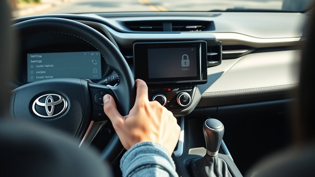 toyota rav4 auto lock settings