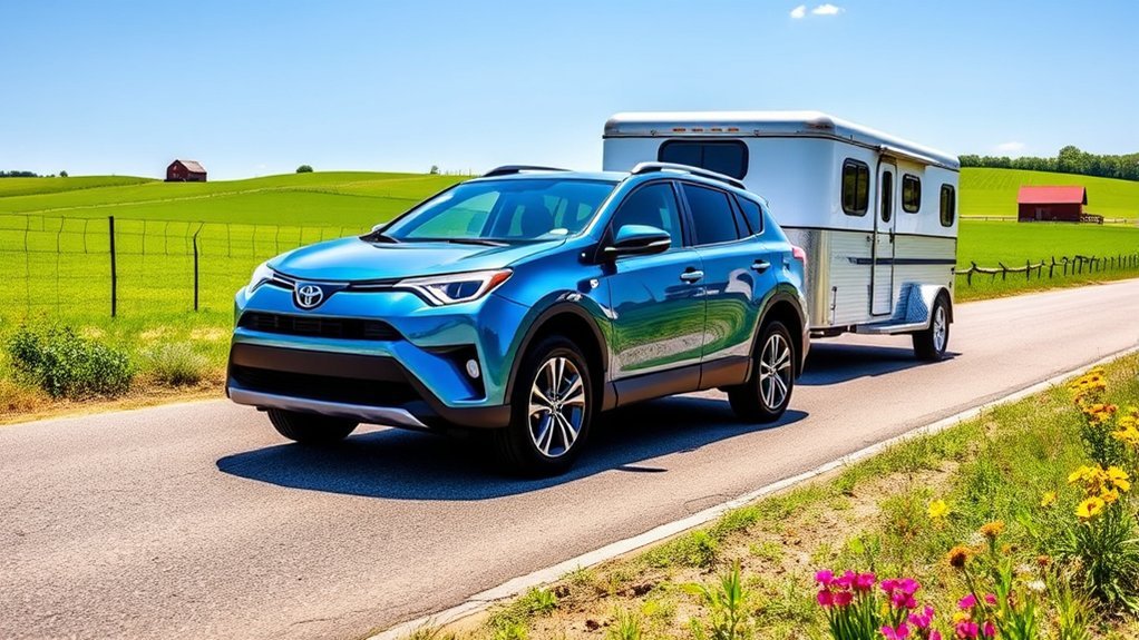 toyota rav4 horse trailer towing