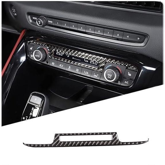 Soft Carbon Fiber AC Switch Panel Trim for Toyota Supra