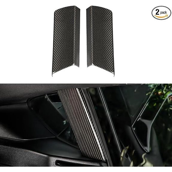 JSWAN Carbon Fiber B Pillar Cover for Toyota Supra