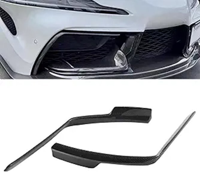 Real Carbon Fiber Front Bumper Trim for Toyota Supra