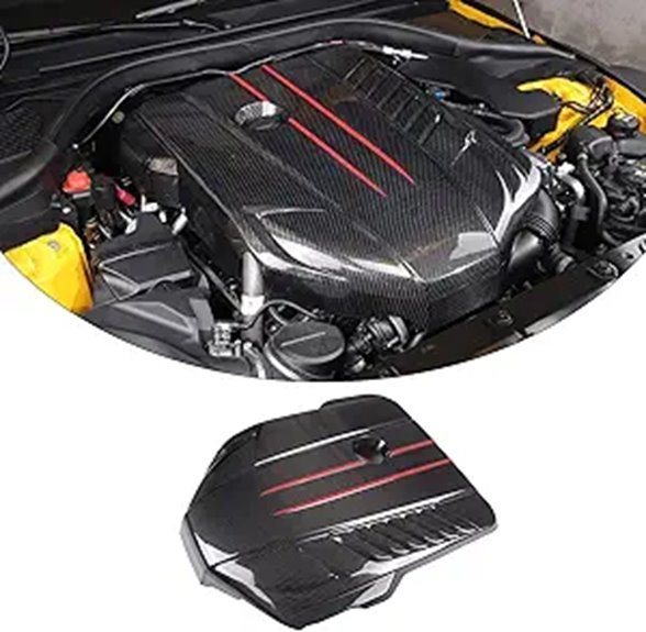 Daeiclru Real Carbon Fiber Engine Bay Cover for Toyota Supra