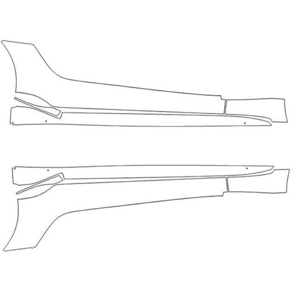 TRUE LINE Precut Door Rocker Guard for Toyota Supra