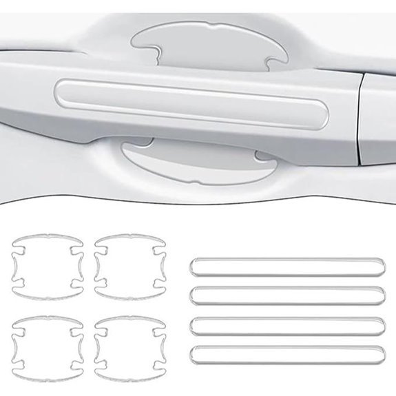 8-Piece Car Door Handle & Cup Protector Kit for Toyota Supra