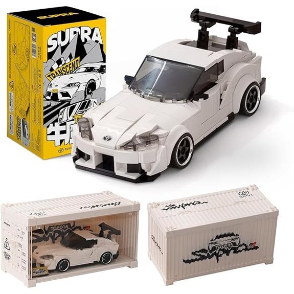 Toyota Supra Building Car with Display Container
