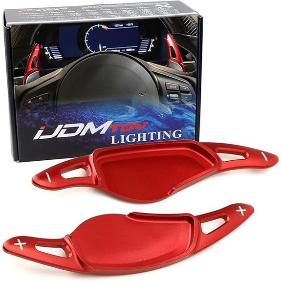 iJDMTOY Sports Red Paddle Extensions for Toyota Supra