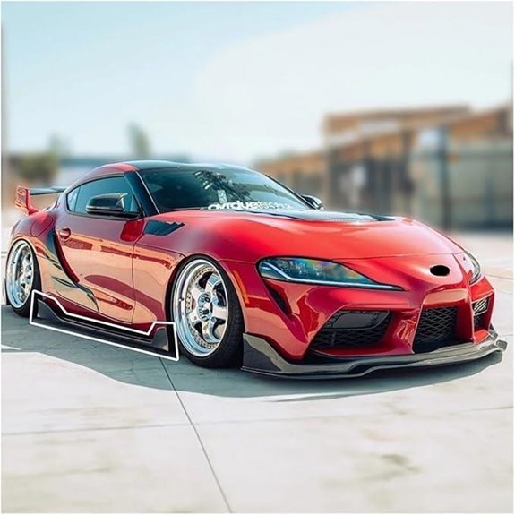Car Side Skirt Extension Splitter for Toyota Supra