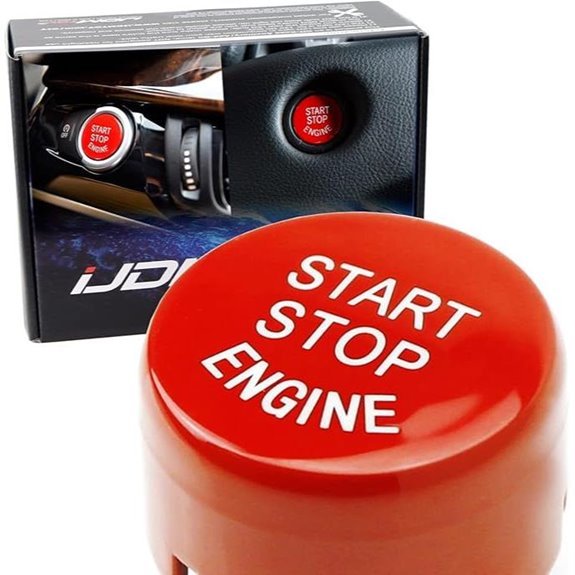 iJDMTOY TRD-Style Push-On Start/Stop Button for Toyota Supra