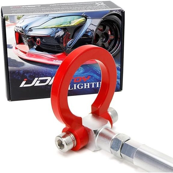 iJDMTOY Red Tow Hook Ring for 2020-up Toyota Supra