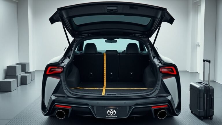 toyota supra trunk dimensions