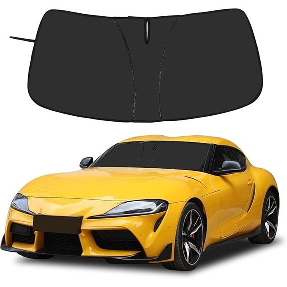 Toyota Supra GR A90 A91 Windshield Sunshade (Black)