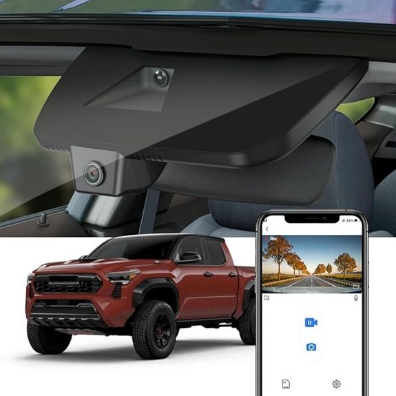 Fitcamx 4K Dash Cam for Toyota Tacoma (2024-2026)