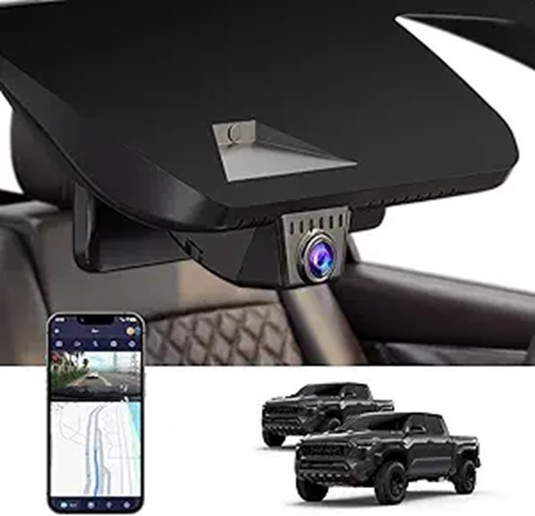 Front 4K Dash Cam for Toyota Tacoma (2024-2026)