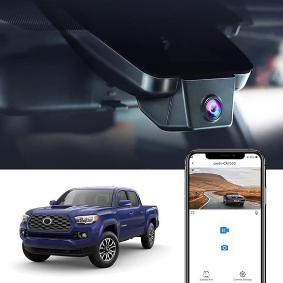 Fitcamx 4K Dash Cam for Toyota Tacoma 2018-2023