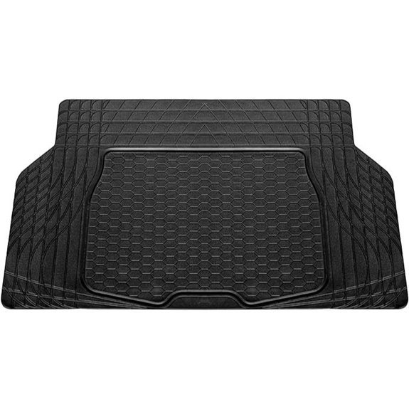 FH Group FH-V16403 Trimmable Vinyl Trunk Liner/Cargo Mat Black